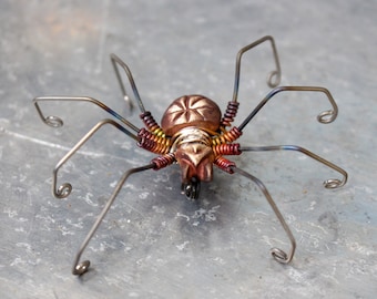 Large spider brooch pin