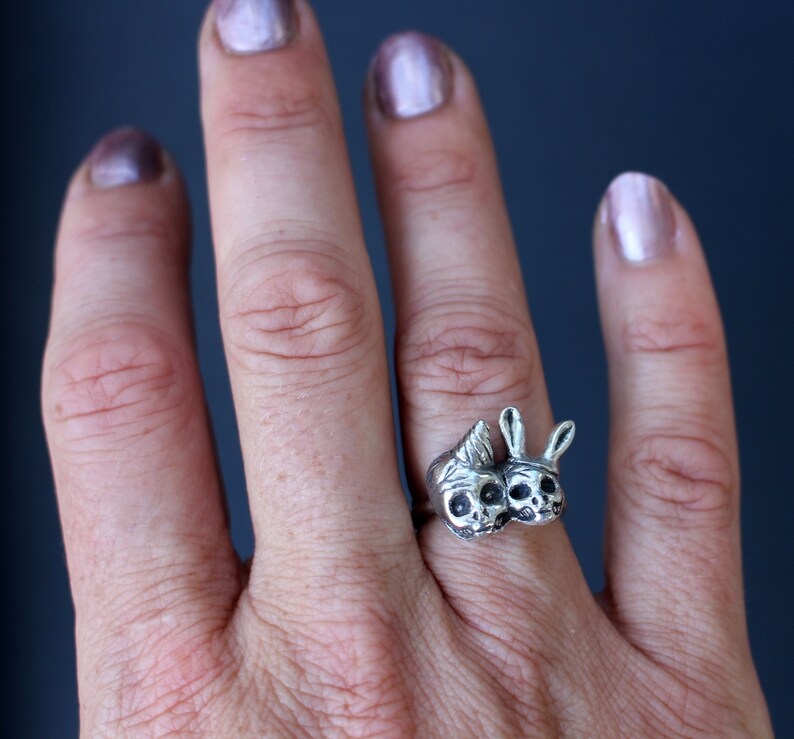 Day of the Dead Skull Ring | Etsy