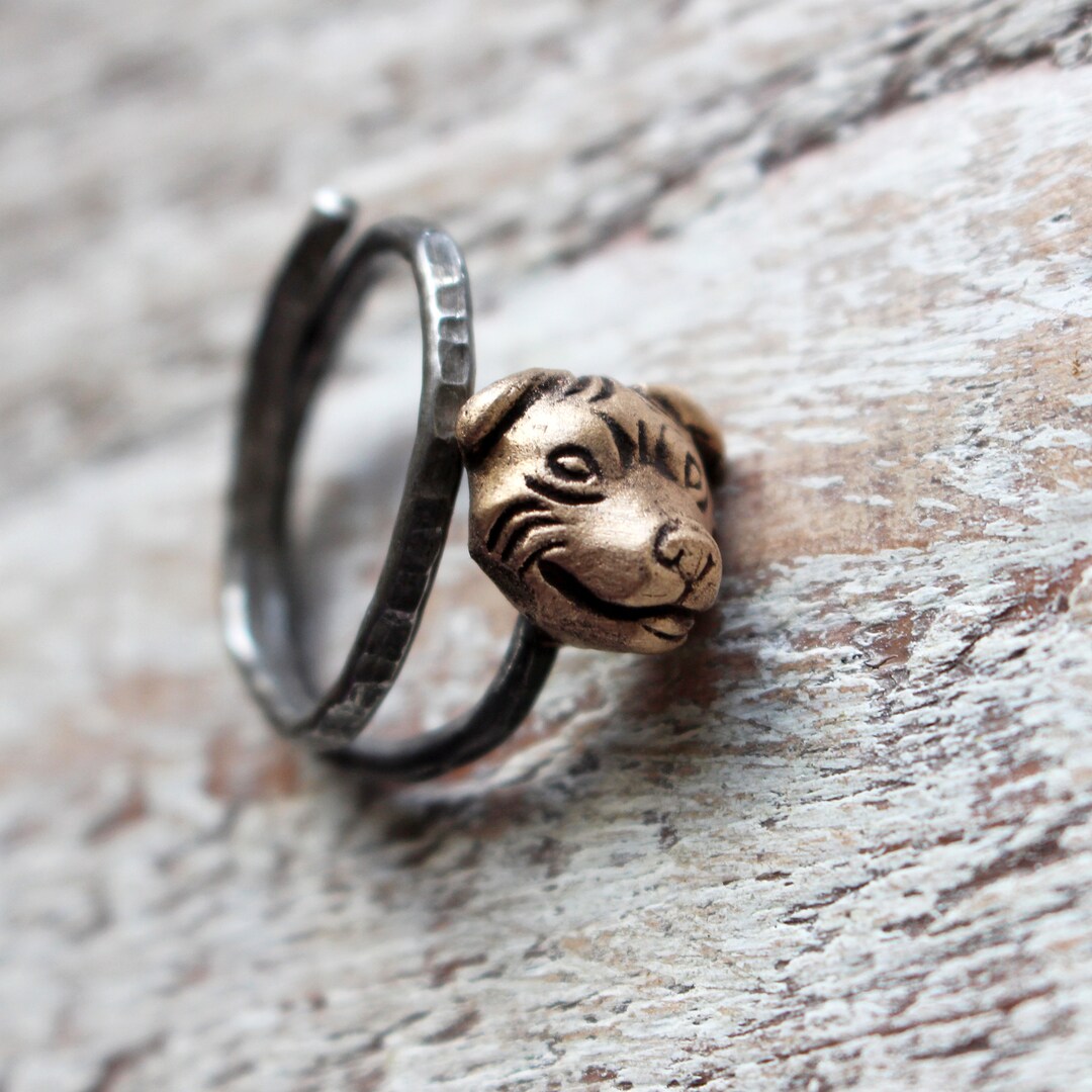 Mens Ring Staffordshire Bull Terrier Etsy