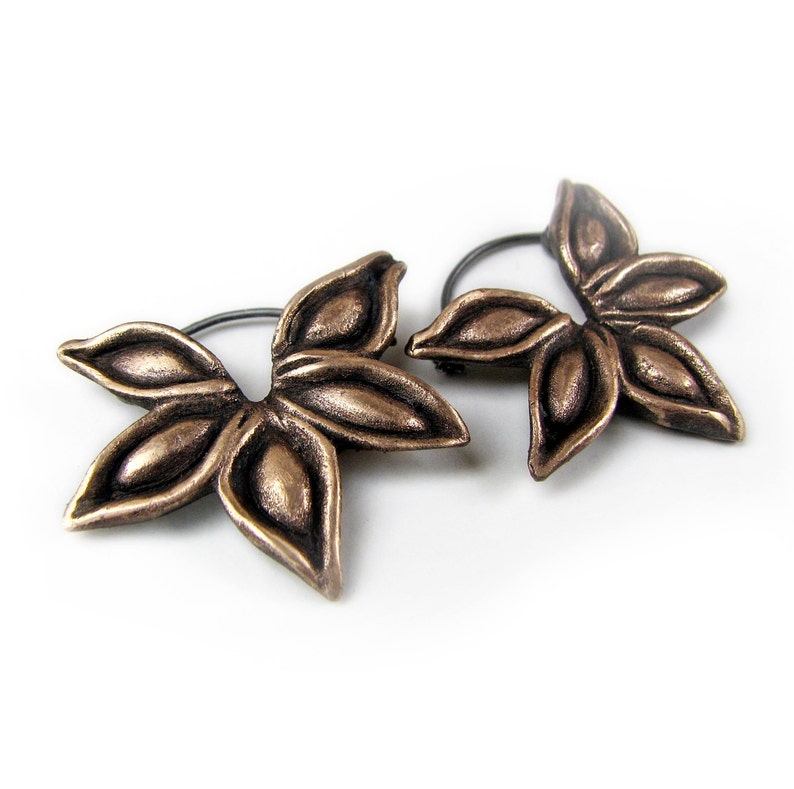 Star anise earrings image 1