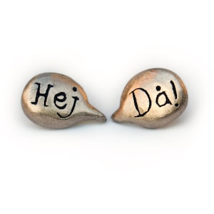Boucles d&#39;oreilles cartoon suédois boucles d&#39;oreilles ballons en bronze et titane