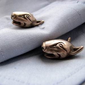 Bullterrier dog cuff links image 1