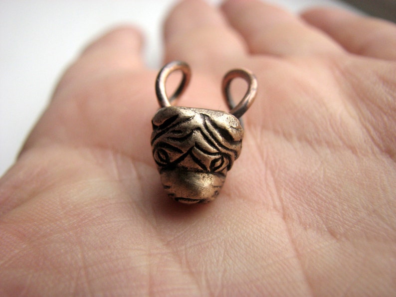 Shar pei dog ear cuff. image 3