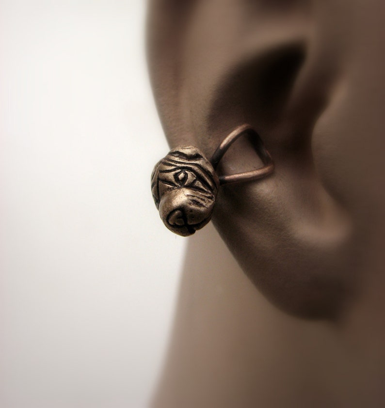 Shar pei dog ear cuff. image 4