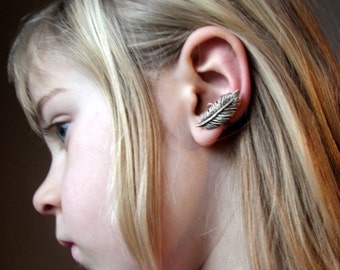 Feather ear cuff