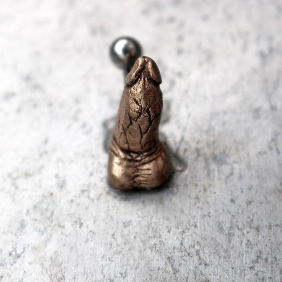 Dick Penis Mature Belly Button Ring Titanium or Surgical Steel