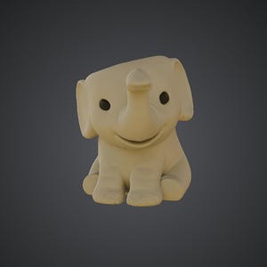 Pojemnik na ołówki w kształcie słonia, plik STL | Minimalistyczny organizer na biurko (pobranie cyfrowe)