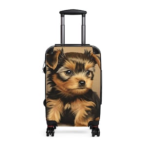 Maleta para amantes de los perros Yorkie, equipaje de viaje para mascotas, regalo para cachorros, accesorio de viaje único, bolso con diseño de perro adorable