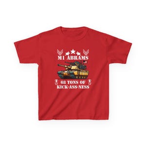 Camiseta de tanque para niños, camiseta militar para niños, diseño de tanque de dibujos animados, camiseta del ejército para niños, ropa militar para niños