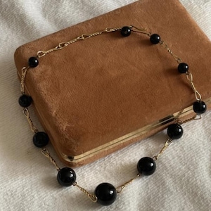 Elegant Black Onyx Lightweight Beaded Necklace