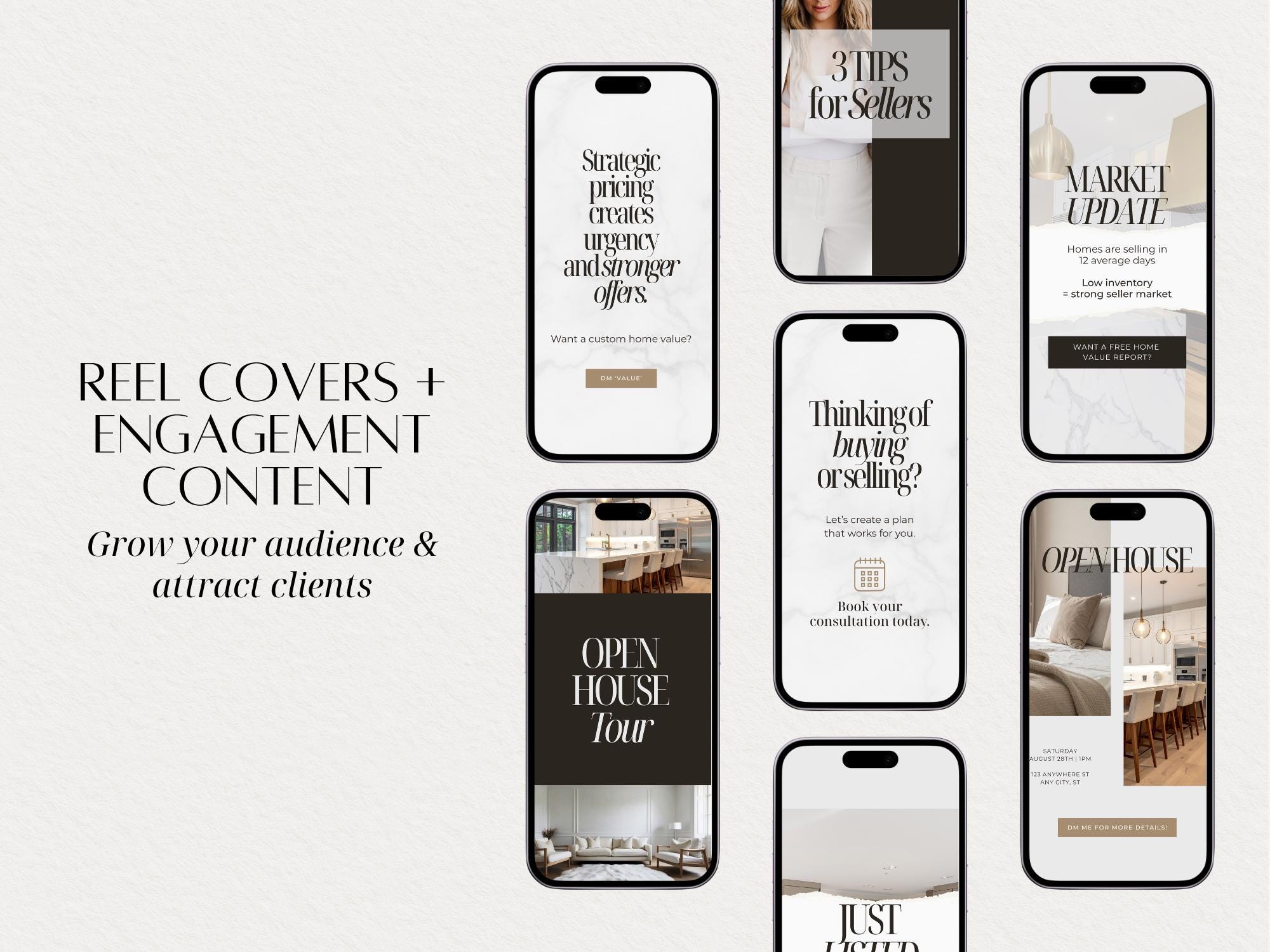 Luxury Real Estate Branding Kit Canva Template, Realtor Brand Kit, Logo ...