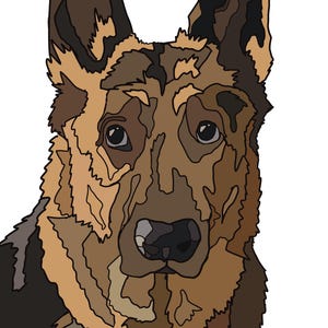 German Shepherd Quilt pattern PDF