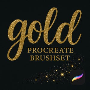 Procreate Glitter Brushes, Sparkly Glitter Brushes for Procreate, Tilley Glitter