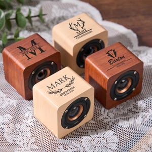 Personalized Portable Bluetooth Speaker,Custom Bridesmaid Gifts,Bridal Party Gifts,Bridesmaids Proposal Souvenir,Wooden Bluetooth Speaker