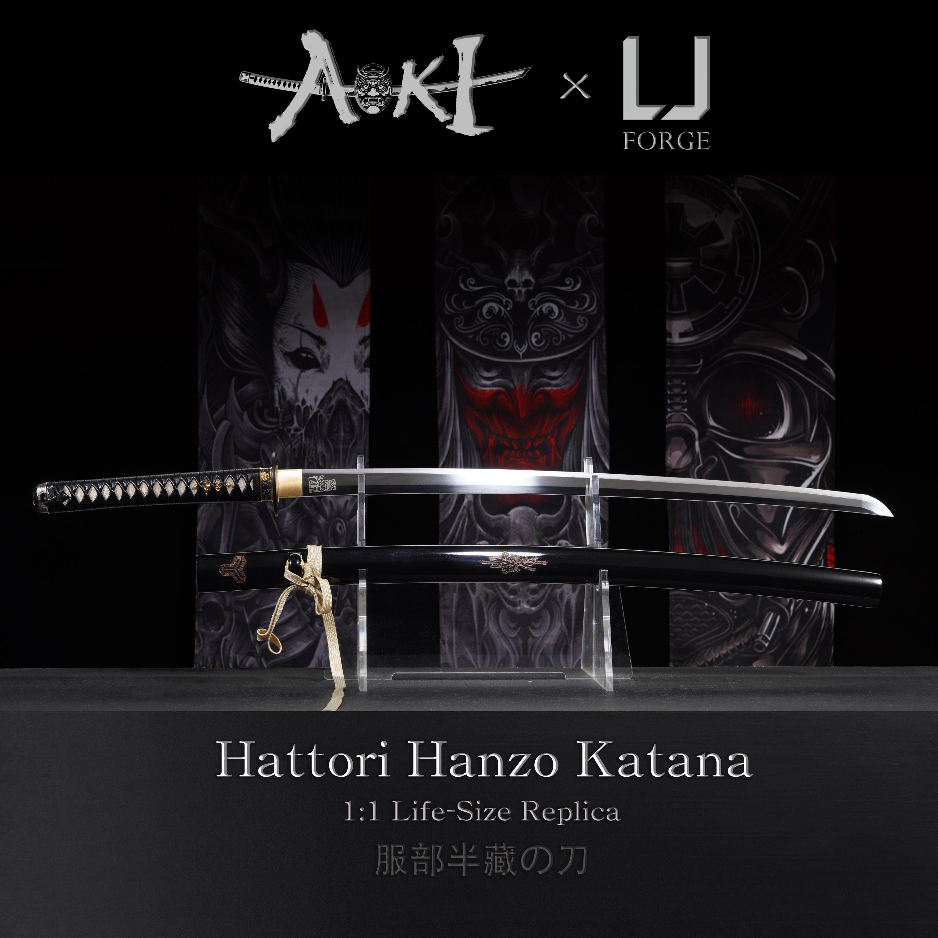 キル・ビルの服部半蔵刀の実物大レプリカ、手作りの日本刀