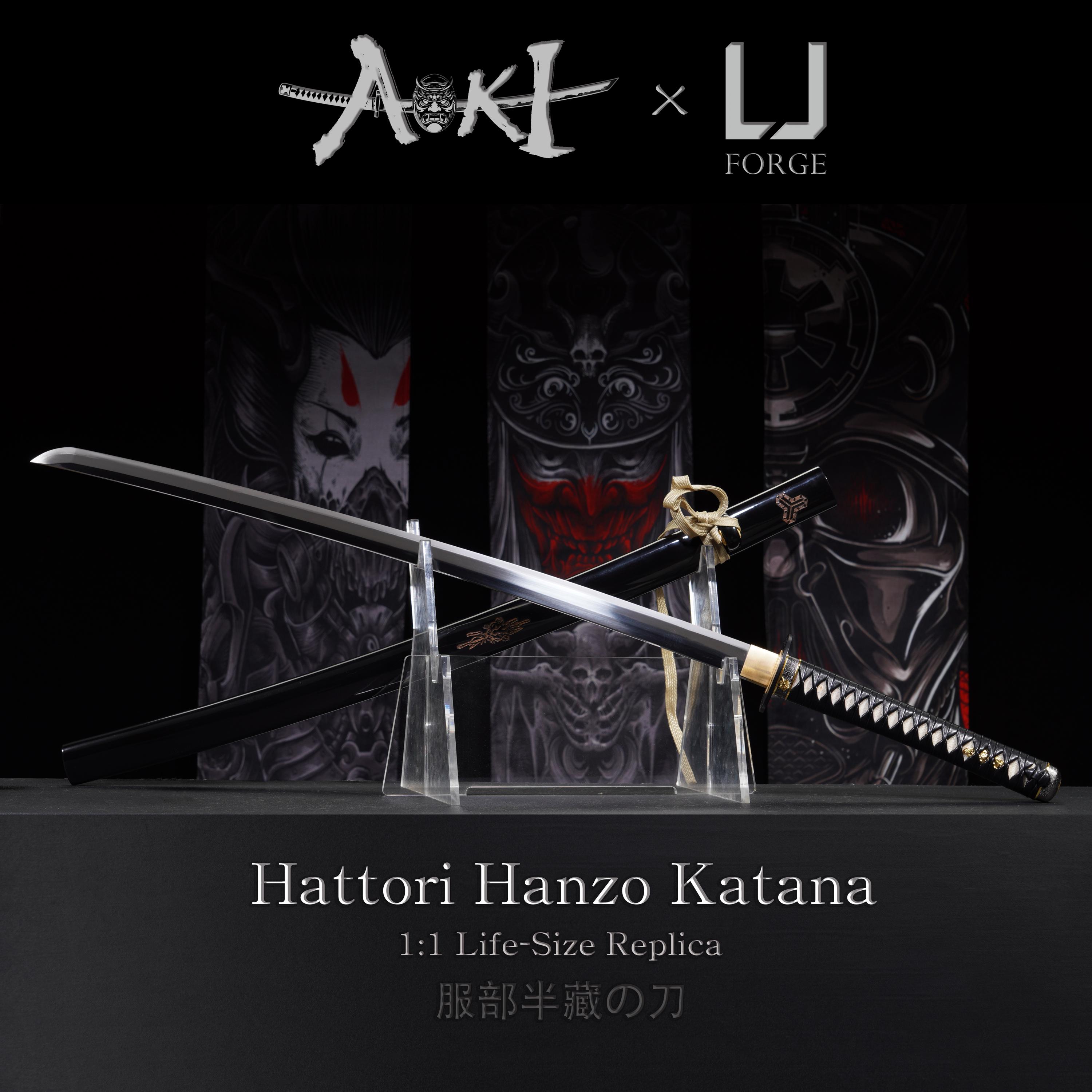 キル・ビルの服部半蔵刀の実物大レプリカ、手作りの日本刀