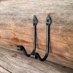 Small Wall Hook, Decorative Hook, Wall Mounted Hook, J Hook, Rustic Hook, Hand Forged Hook, Wall Hook, small hook, Hook, Hooks, Metal Hook