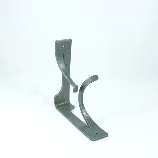 Pair Of Hand Forged Iron Shelf Brackets – 6.8" Farmhouse Style, Holds 30kg, For Books & Decor