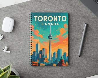 Toronto RN Tower Notizbuch: Urban Sunset Art, Kanada Reisetagebuch