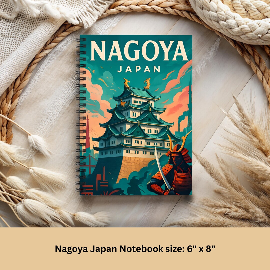 Samurai Notebook Nagoya Samurai & Castle Notebook: Japan Travel Journal, Spiral Bound - Etsy