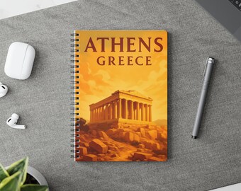 Athens Parthenon A5 Notebook: Greek Travel Journal