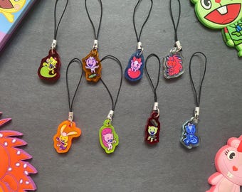 Happy Tree Friends | Breloczki HTF do woreczków z niespodzianką | LOSOWE | Przezroczyste, kolorowe, akrylowe pudełko z niespodzianką