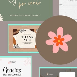 Editable Thank You Cards and Gift Cards | Canva Digital Pack
