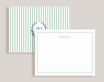 Double-Sided Note Card // Laurel No 2 // Stationery Set // Thank You Cards // Personalized Notecards // Family