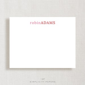 Jeu de cartes de correspondance personnalisées | 044 | Papeterie personnelle | Cartes de correspondance | Choisissez vos couleurs | Ensemble de papeterie