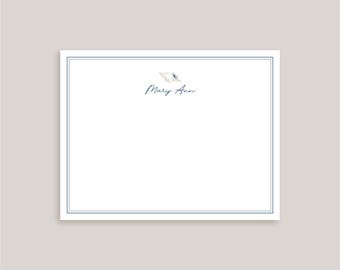 Custom Note Card Set // Conch Shell // Stationery Set // Thank You Cards // Personalized Notecards