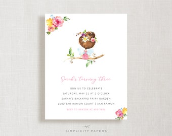 Fairy Garden Invitations // Birthday Invite // Baby Shower