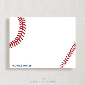 Ensemble de cartes de correspondance // Papeterie personnalisée // Baseball // Sports