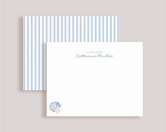 Custom Double-Sided Note Card // Double Shell // Stationery Set // Thank You Cards // Personalized Notecards