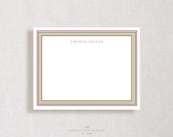 Personalized Note Card // No 088 // Stationery Set // Thank You Cards // Choose Your Colors