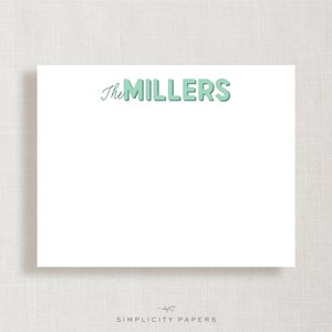 Personalized Note Card Set // Family No. 2 // Stationery // Thank You Cards