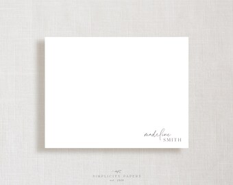 Personalized Note Card Set // No 091 // Stationery // Classic // Business