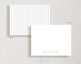 Double-Sided Note Card // No 062 // Stationery Set // Thank You Cards // Personalized Notecards