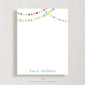 Personalized Note Card Set // Fiesta // Thank You Cards // Girl's Stationery