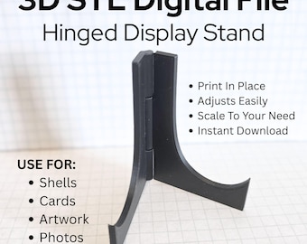 3D gedruckter Klappständer: Faltbare Staffelei (Digitaler Download)