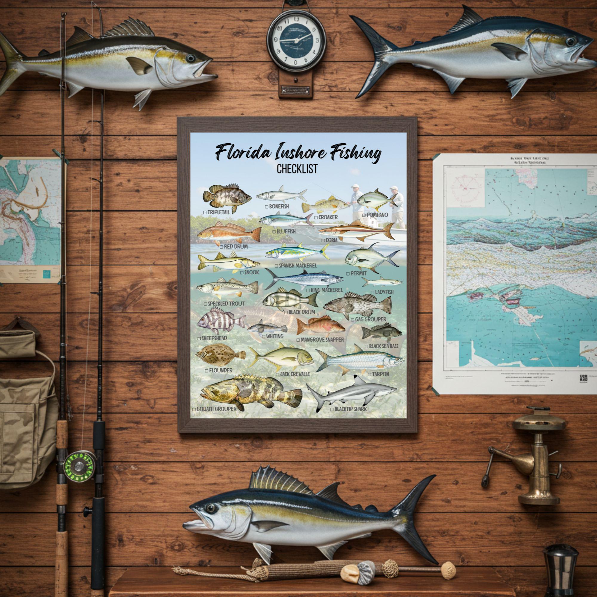 Printable Florida Inshore Fishing Checklist - Instant Digital Download ...