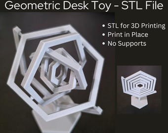 Hexagon Kreisel Fidget Spielzeug STL - 3D Print-in-Ort Datei