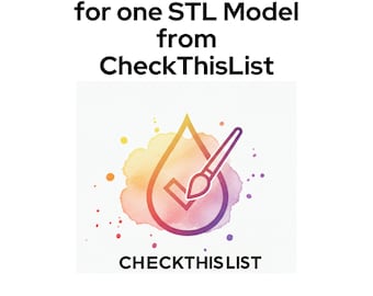 Kommerzielle Lizenz für die STL-Datei von CheckThisList