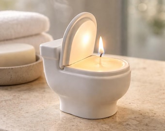 Decoración de yeso para el baño con vela de cera de soja "Brisa Marina" | Hecha a mano | Vela aromática para el baño | Decoración náutica para el baño | Idea de regalo
