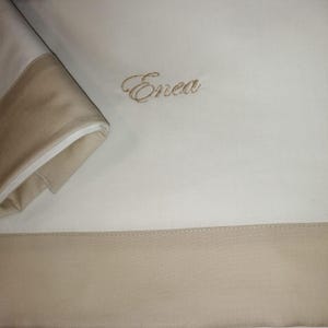 Drap de berceau personnalisé avec nom