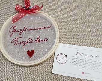 Embroidered frame for Mother's Day