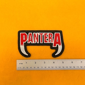Pantera Metal Band Embroidered Patch | 3 Sizes | Iron-On or Sew-On Patch for Jackets & Backpacks