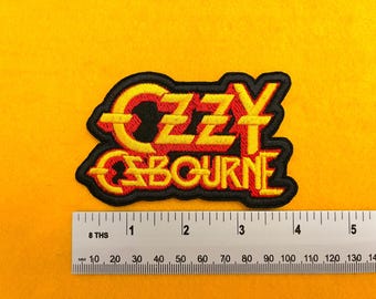 Ozzy Osbourne Premium Embroidered Patch - Iron-On/Sew-On - Logo - Small (10cm), Medium (11cm), Large (13cm) - For Jackets, Backpacks