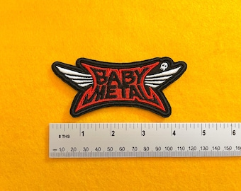 High-Quality BABYMETAL Embroidered Patch - Iron-On/Sew-On - Logo - Sizes: Small (11cm), Medium (13cm), Large (16cm) - For Jackets, Backpack