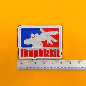High-Quality Limp Bizkit Embroidered Patch - Iron-On/Sew-On Band Logo - Customize Your Gear - Available in 3 Sizes: 9cm, 11cm, 13cm