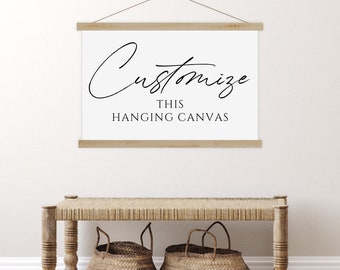 Custom Hanging Canvas Sign | Choose Your Own Wording And Style | Family Signs | Personalized Artwork | Flag Banner